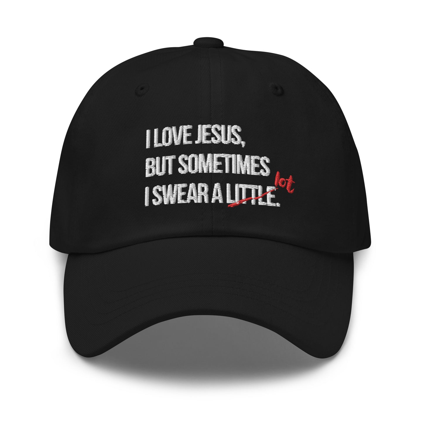 Sometime I Swear Alot Black Unisex Ball Cap