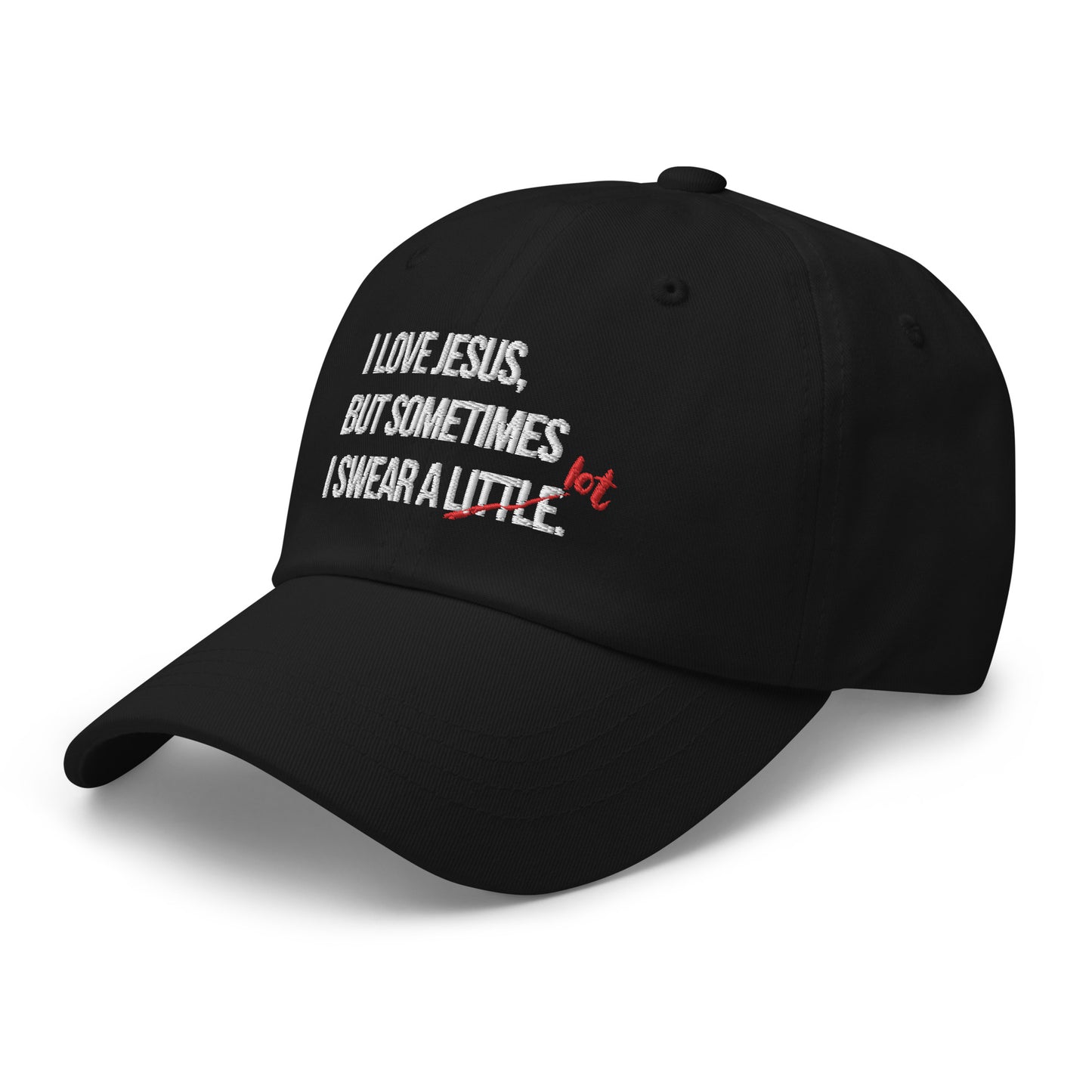 Sometime I Swear Alot Black Unisex Ball Cap