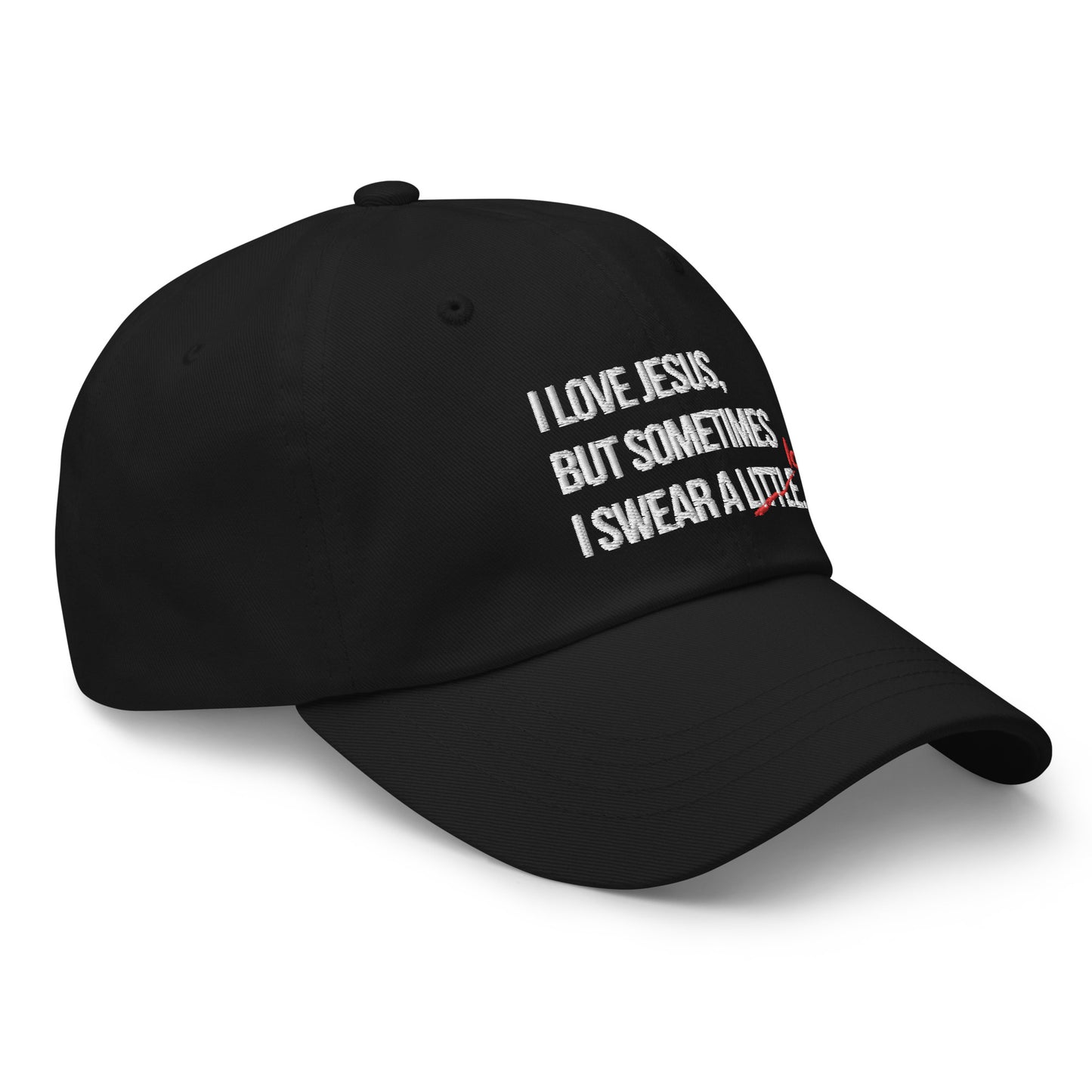 Sometime I Swear Alot Black Unisex Ball Cap