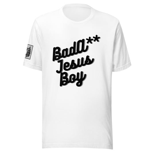 BadA** Jesus Boy White Unisex T-shirt