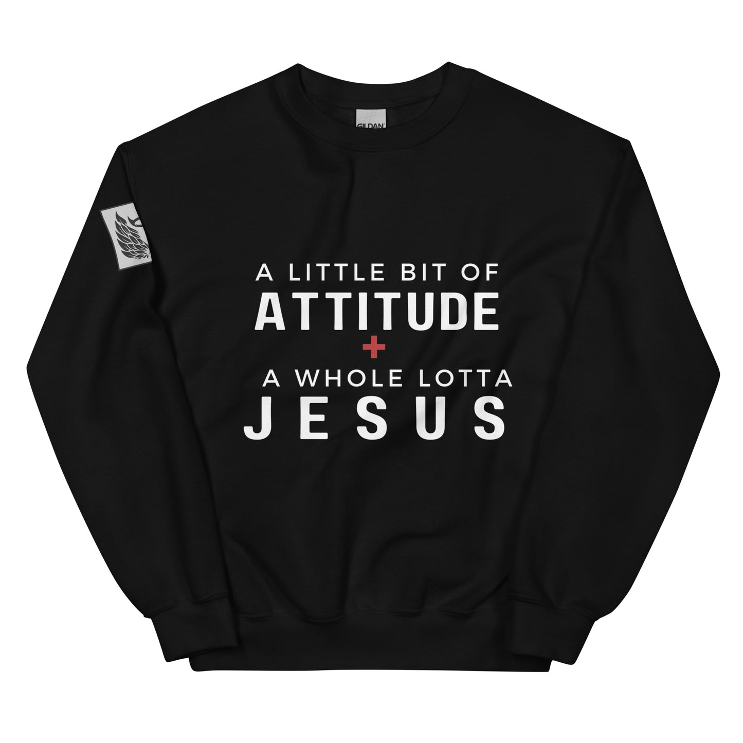 A Little Bit of Attitude Black Unisex Sweatshirt