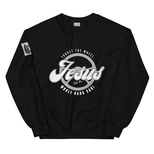 Forget the Wheel Black Unisex Sweatshirt