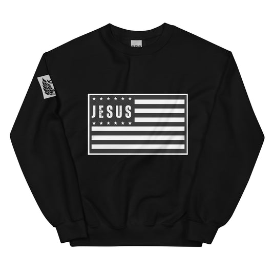 Jesus In America Black Unisex Sweatshirt