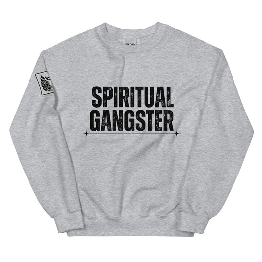 Spiritual Gangster  Grey Unisex Sweatshirt