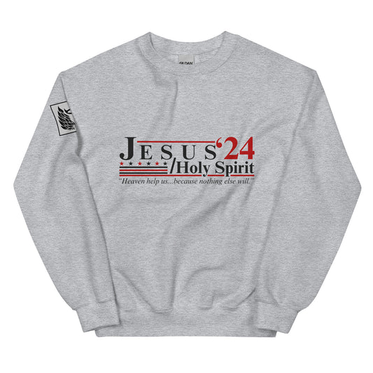 Jesus 2024 GreyUnisex Sweatshirt