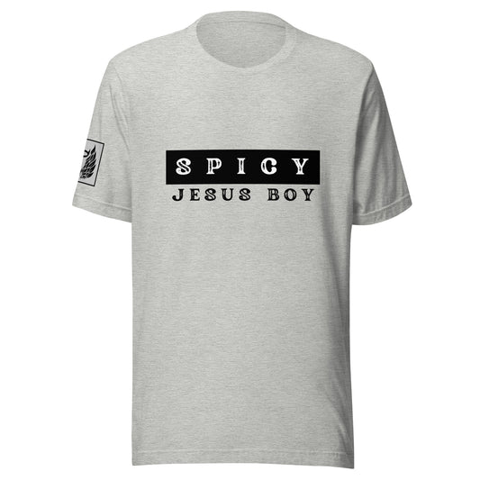 Spicy Jesus Boy Grey Unisex T-Shirt