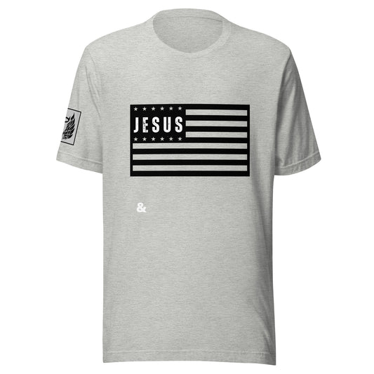 Jesus In America Grey Unisex t-shirt