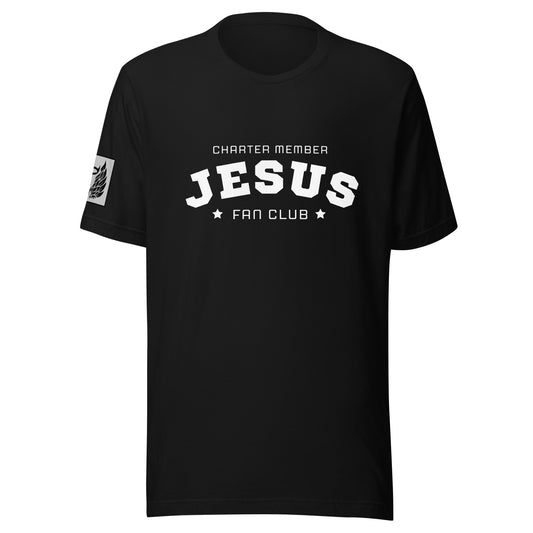 Jesus Fan Club Black Unisex t-shirt