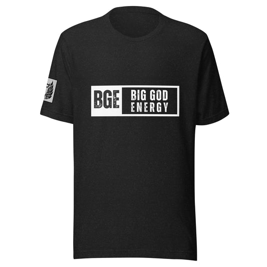 BIG GOD ENERGY Black Unisex T-shirt