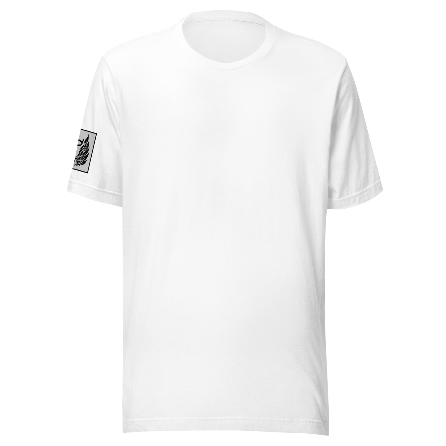 Guardian Angel White (design on BACK) Unisex T-Shirt