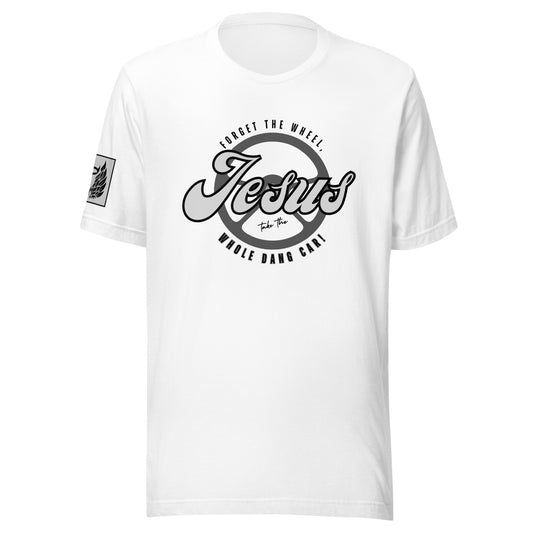 Forget the Wheel White Unisex t-shirt